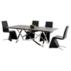 Modrest Labyrinth Dining Table - Wenge, Chrome - VIG-VGVCT1201W-22-WGE