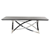 Modrest Labyrinth Dining Table - Wenge, Chrome - VIG-VGVCT1201W-22-WGE