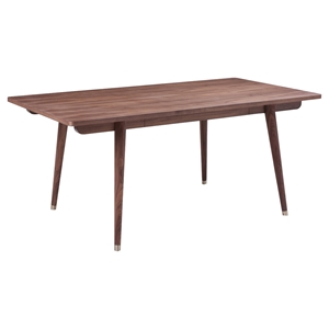 Modrest Gloria Modern Rectangular Dining Table - Walnut 