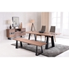 Modrest Corey Modern Rectangular Dining Table - Walnut - VIG-VGVCT8951