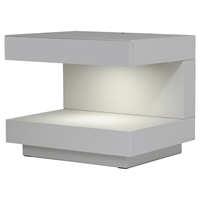 Modrest Esso Modern Nightstand - Gray, Light