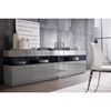 Modrest Daytona Modern High Gloss Buffet - 7 Drawers, Gray - VIG-VGWCEGOB122