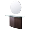 Modrest Deville Modern Console and Mirror Set - Brown Oak - VIG-VGWCH526