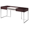 Modrest Ezra Modern Office Desk - Side Cabinet, Brown Oak and Gray - VIG-VGWCS501