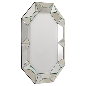 Temptation Ariel Modern Murano Style Mirror - Black 