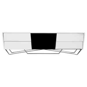 Nova Domus Max Modern TV Stand - 4 Drawers, White 