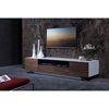 Modrest Gillian TV Stand - White and Walnut - VIG-VGWCTV-G03-WHT