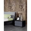 Nova Domus Stone Modern Nightstand - 2 Drawers, Gray and Black - VIG-VGWCVS01