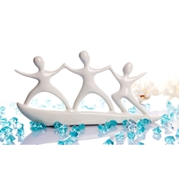 Modrest Surfing Ceramic Sculpture - White