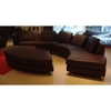 Leather Sectional Sofa - Brown - VIG-VGYIA94-2