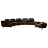 Leather Sectional Sofa - Brown - VIG-VGYIA94-2