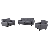 Divani Casa Corsair Sofa Set - Gray