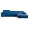 Divani Casa Devon Sectional Sofa - Blue, Tufted - VIG-VGZIWA-S98-BLU