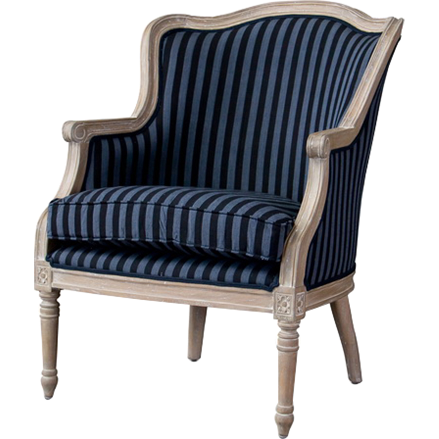 Gray striped accent discount chair