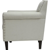 Thalassa Linen Arm Chair - Button Tufted, Beige - WI-BBT5114-LIGHT-BEIGE-6086-1-CC