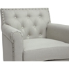 Thalassa Linen Arm Chair - Button Tufted, Beige - WI-BBT5114-LIGHT-BEIGE-6086-1-CC