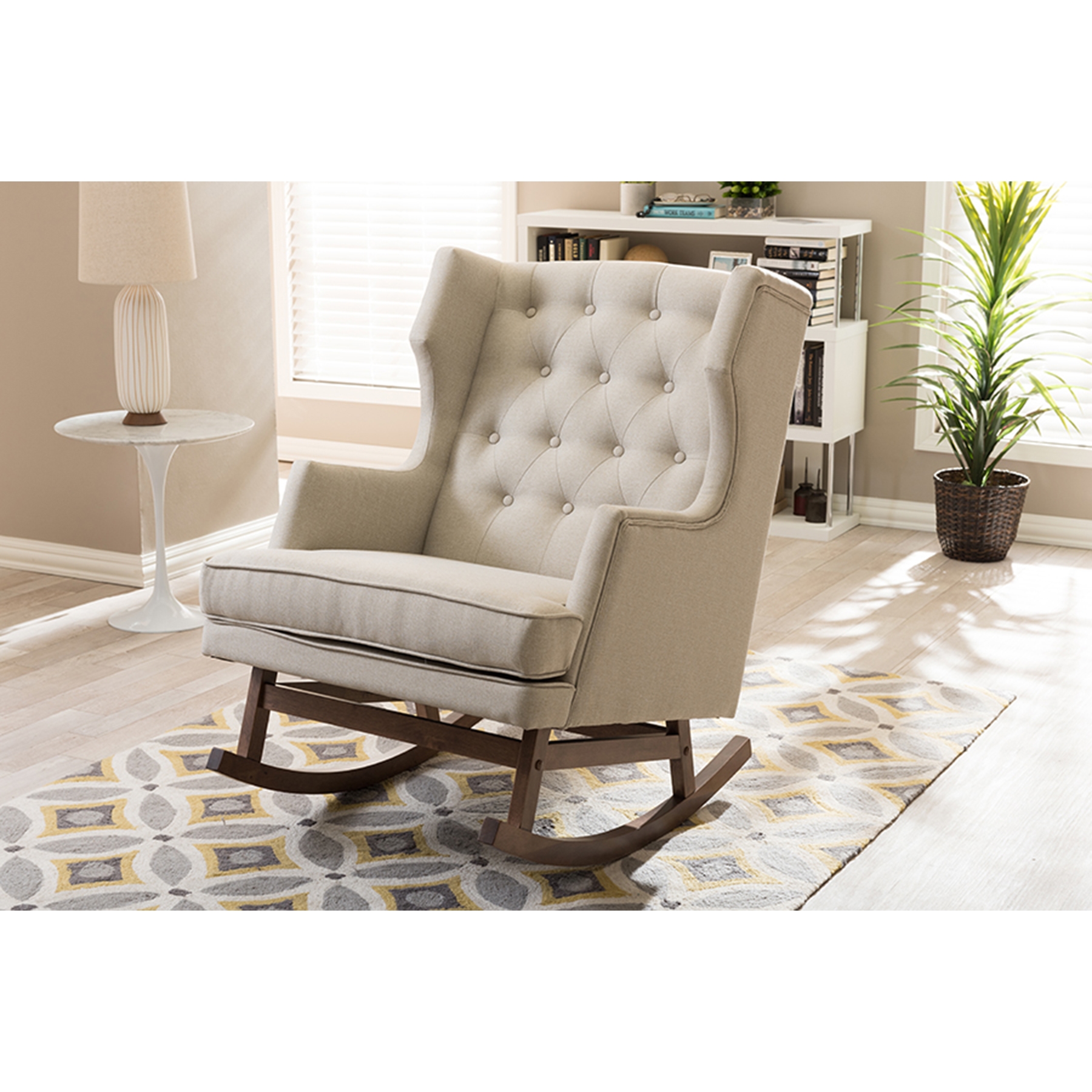 Wingback rocking online chair