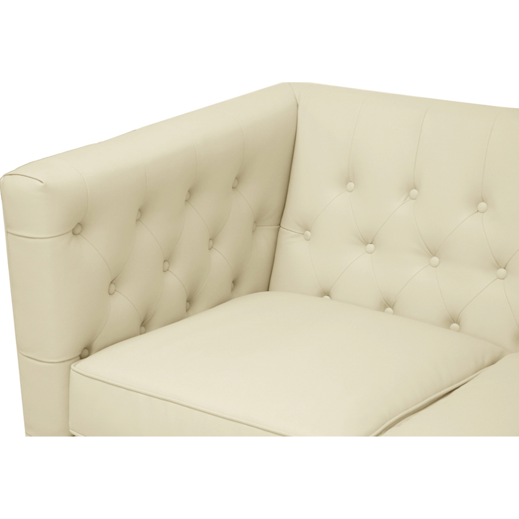 Darrow Leather Sofa Beige DCG Stores