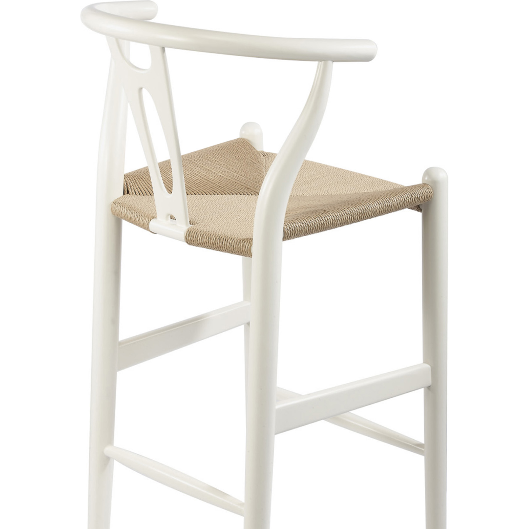 White wishbone bar discount stool