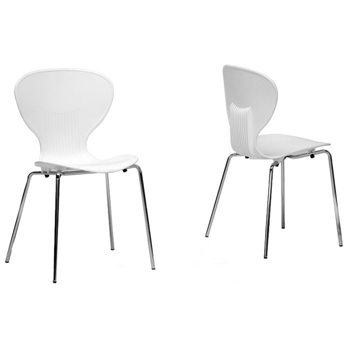 White plastic best sale modern chairs