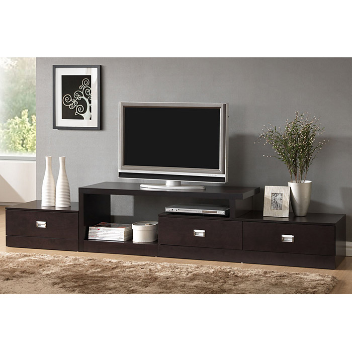 tv table dark brown