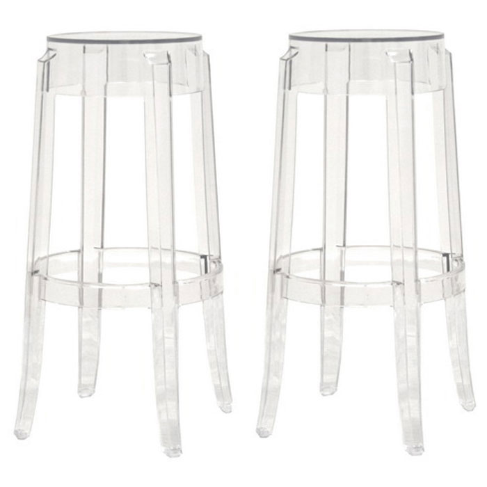 Bettino Clear Acrylic Bar Stool DCG Stores